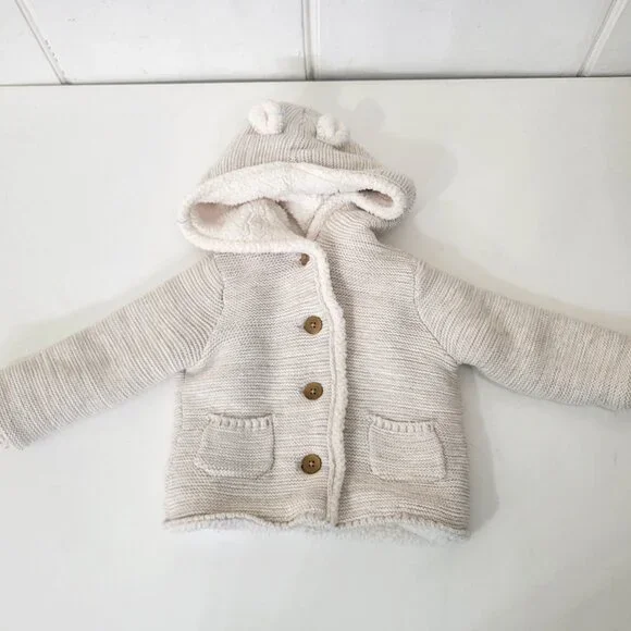 Carter's Sherpa Hoodie Bab Girl's Hoodie 18 Months - Picture 4 of 5
